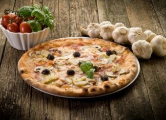 «Каприччиоза» — пицца с шампиньонами