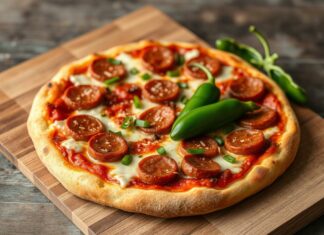Пицца с колбасками чоризо и перцем халапеньо: огненная классика с дымком и характером