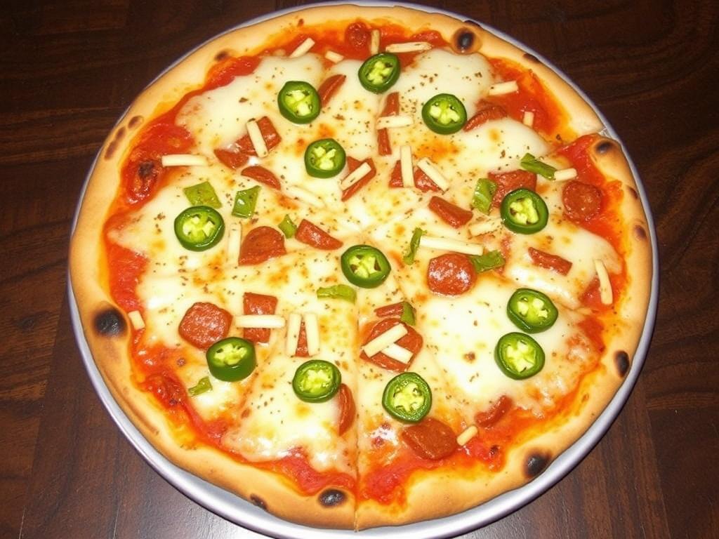 Пицца с чоризо и халапеньо: острота Испании на вашей тарелке