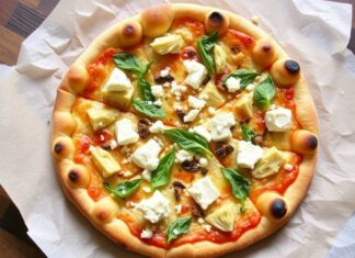 Пицца с артишоками и фетой: средиземноморская свежесть в каждом кусочке