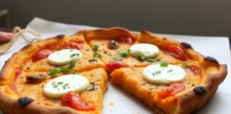 Осенний уют на тарелке: пицца с тыквой и козьим сыром