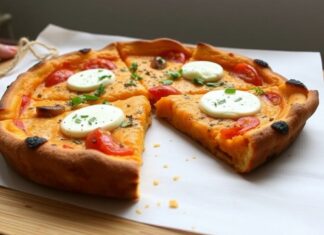 Осенний уют на тарелке: пицца с тыквой и козьим сыром