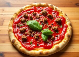 Неподражаемая пицца с говяжьим фаршем и томатным соусом: уютный рецепт для дома