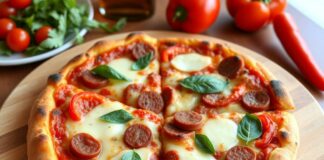 Пицца с чоризо и сладким перцем: испанский колорит на вашей тарелке
