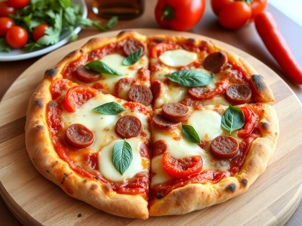 Пицца с чоризо и сладким перцем: испанский колорит на вашей тарелке