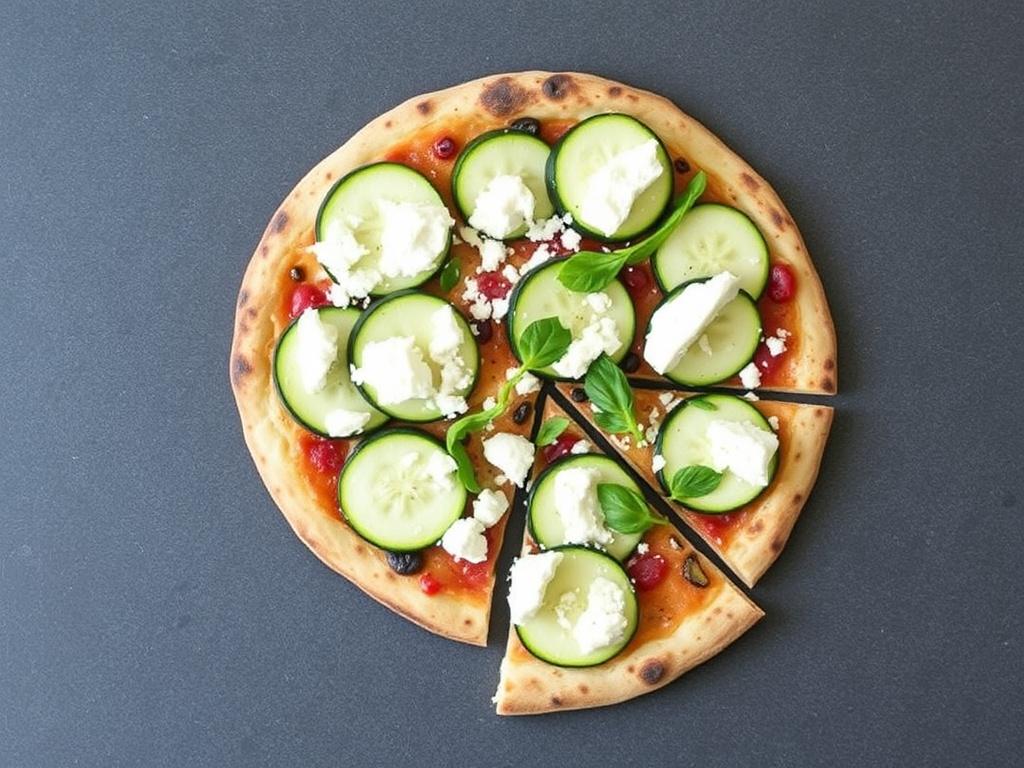 Пицца с цукини и фетой: лёгкость лета