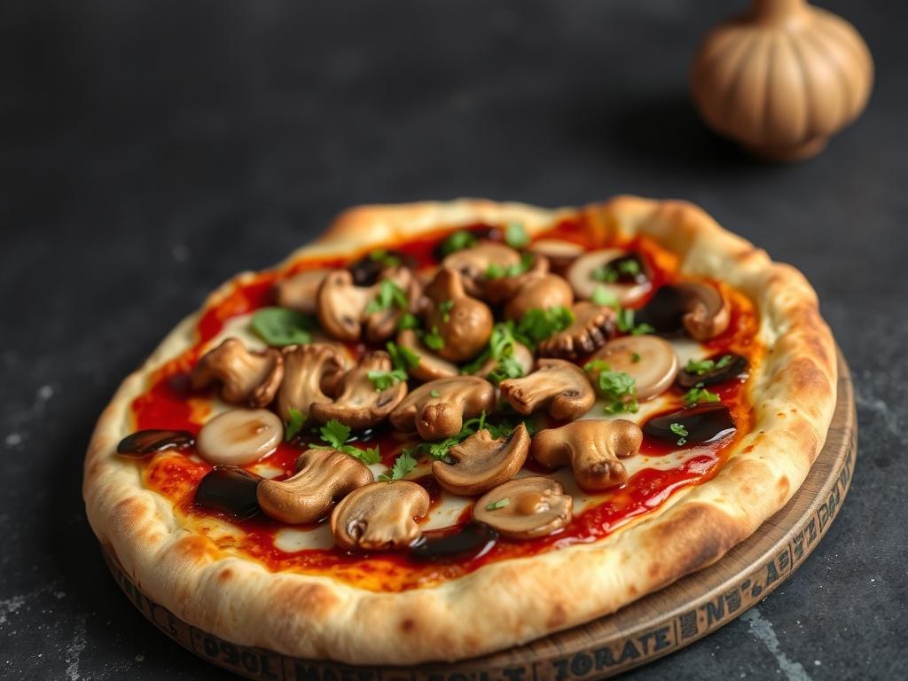 Пицца с грибами шиитаке и соевым соусом: восточная нотка в любимой классике