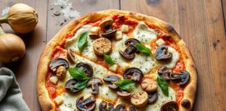 Пицца с топинамбуром и грибами: необычный дуэт для домашней духовки