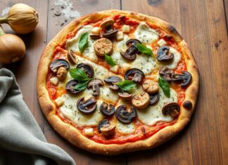 Пицца с топинамбуром и грибами: необычный дуэт для домашней духовки