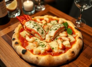 Пицца с лангустинами и чесноком: роскошь на ужин