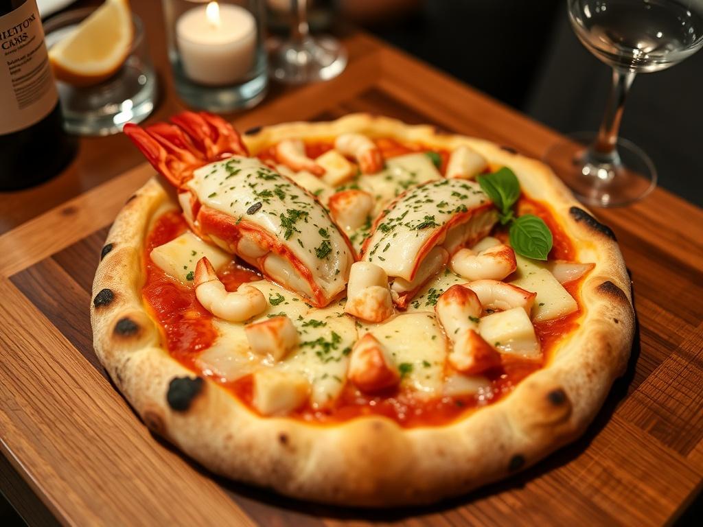 Пицца с лангустинами и чесноком: роскошь на ужин