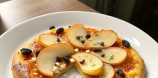 Пицца с грушей и горгонзолой: десерт для гурманов