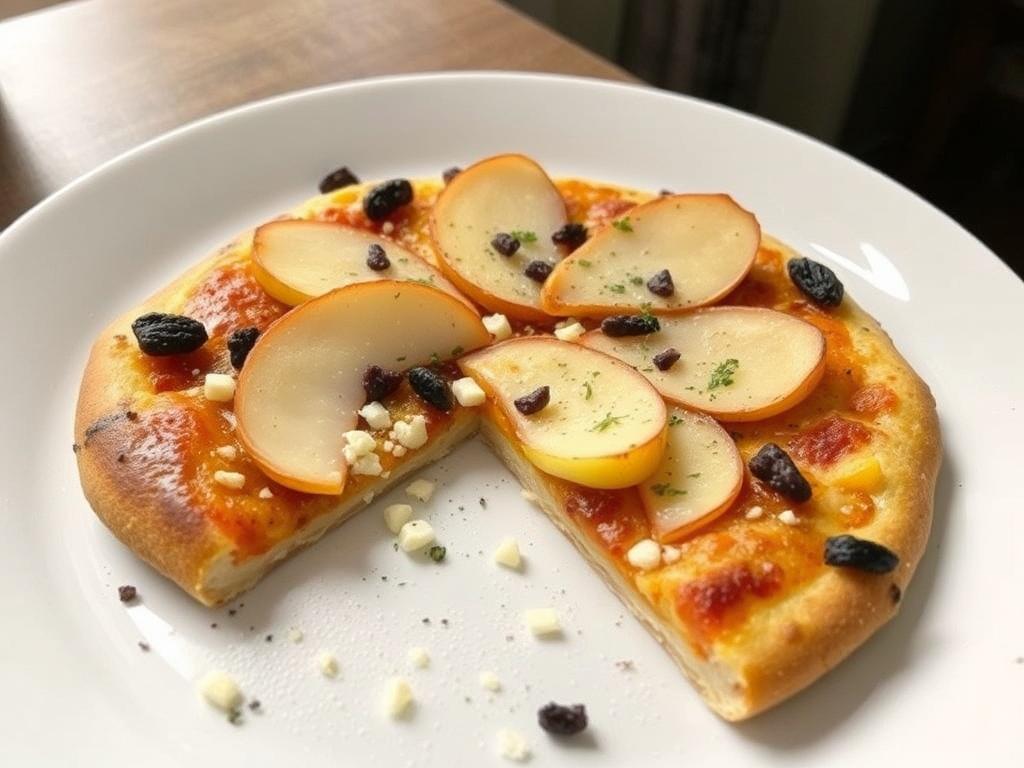 Пицца с грушей и горгонзолой: десерт для гурманов