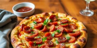 Пицца с чоризо и картофелем: сытный ужин в испанском стиле