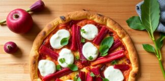 Пицца с ревенём и рикоттой: кисло-сладкая история на тёплой корочке