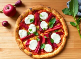 Пицца с ревенём и рикоттой: кисло-сладкая история на тёплой корочке