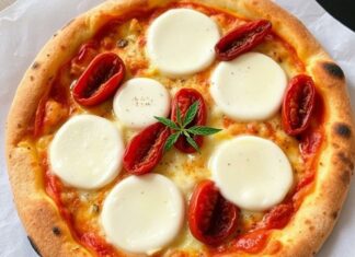 Пицца с моцареллой и вялеными томатами: простота и глубина вкуса