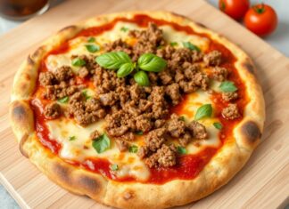 Пицца с говяжьим фаршем и томатным соусом: сытный ужин, который собирает дом вокруг стола
