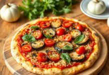 Пицца с булгуром и баклажанами: здоровый выбор Пицца с булгуром и баклажанами: здоровый выбор