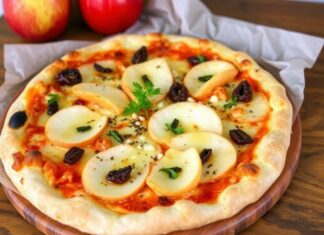 Пицца с чеддером и яблоком: необычный вкус