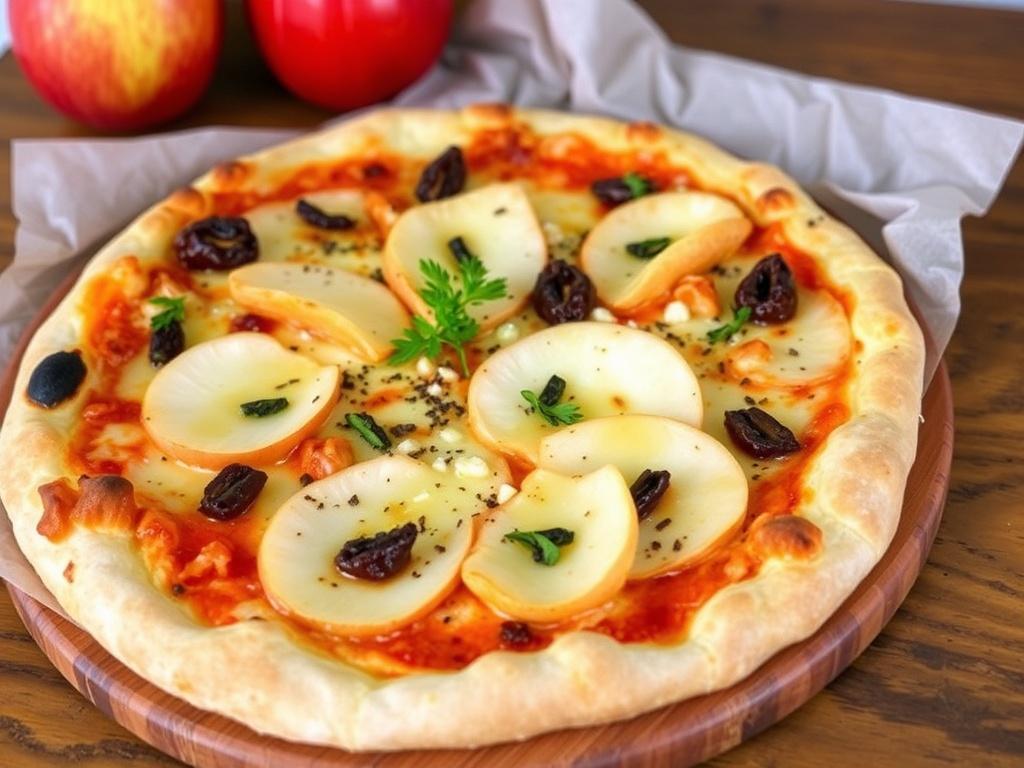 Пицца с чеддером и яблоком: необычный вкус