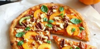 Пицца с тыквой и орехами: осенний микс с хрустящей текстурой