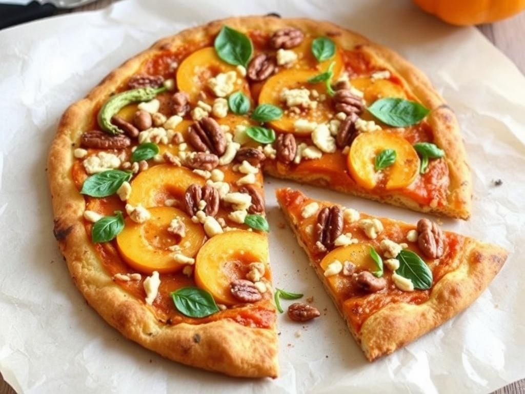 Пицца с тыквой и орехами: осенний микс с хрустящей текстурой