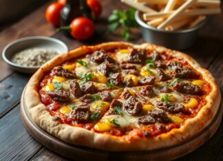 Пицца с говядиной и горчицей: пикантное приключение для смелых гурманов