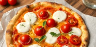 Пицца с моцареллой и помидорами черри: простота и вкус