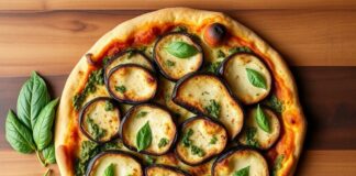 Пицца с баклажанами и соусом песто: летний комфорт прямо из духовки