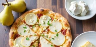 Пицца с грушей и горгонзолой: десерт для гурманов