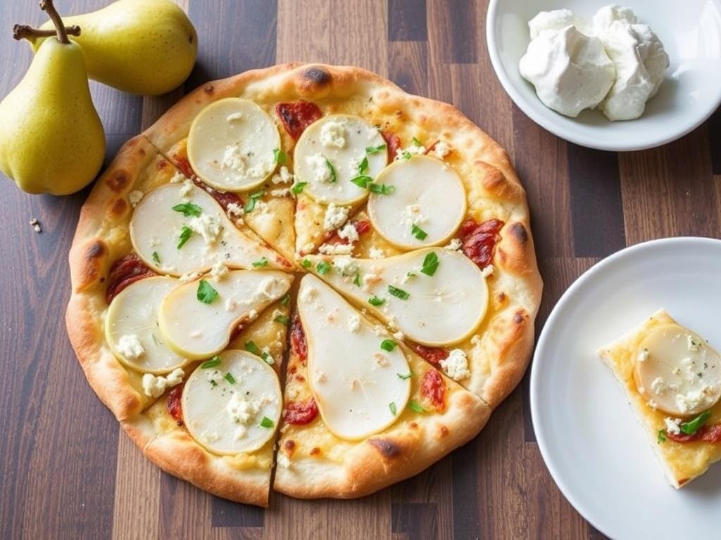 Пицца с грушей и горгонзолой: десерт для гурманов