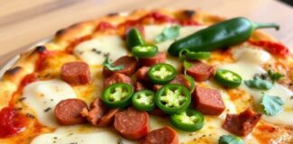 Пицца с чоризо и халапеньо: острота Испании — рецепт, история и настроение