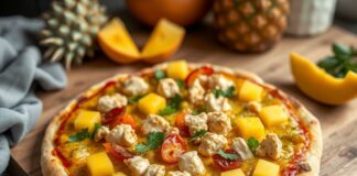 Пицца с курицей, карри и ананасами: экзотика на кухне