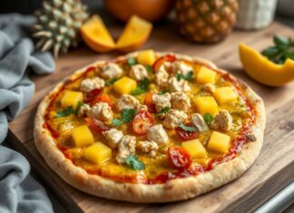 Пицца с курицей, карри и ананасами: экзотика на кухне