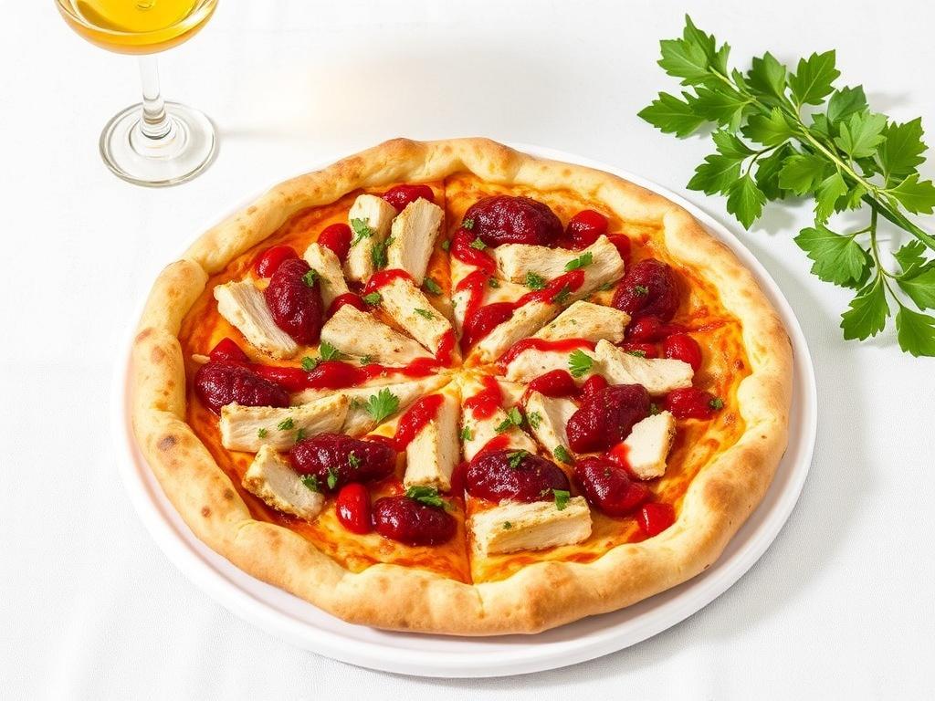 Пицца с индейкой и клюквенным соусом: праздничный вариант