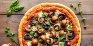 Пицца с гречкой и грибами: необычный рецепт