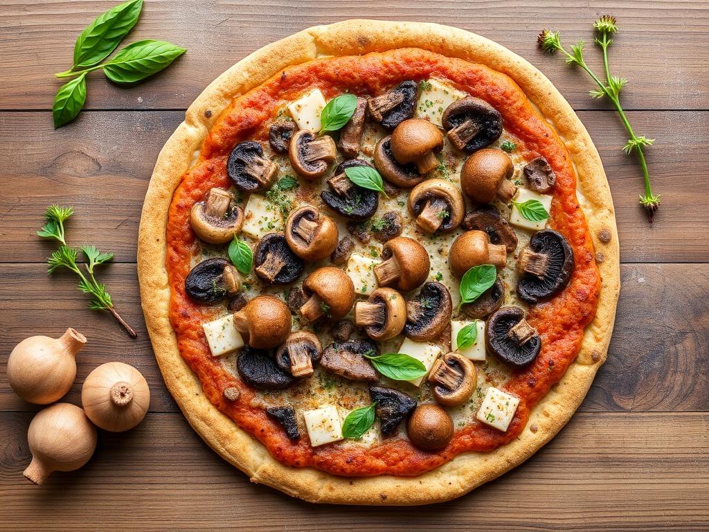 Пицца с гречкой и грибами: необычный рецепт