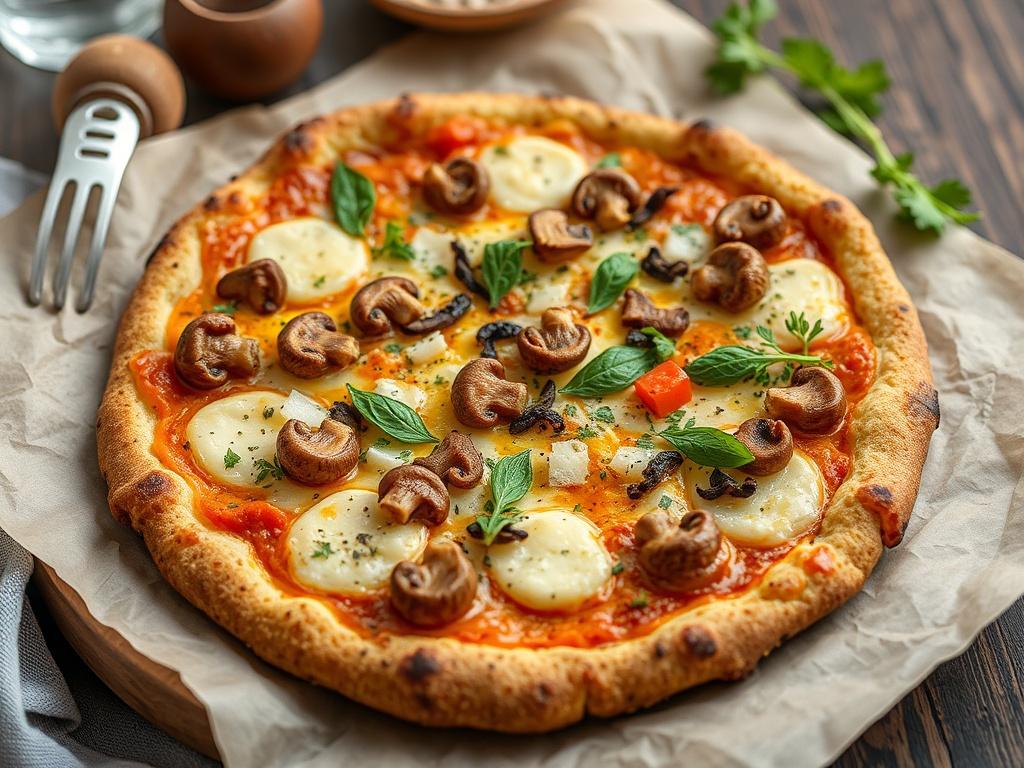 Пицца с гречкой и грибами: необычный рецепт