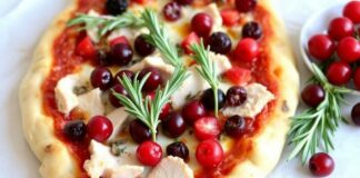 Пицца с индейкой, брусникой и розмарином: необычное сочетание
