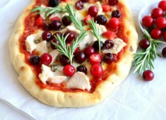 Пицца с индейкой, брусникой и розмарином: необычное сочетание