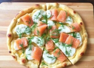 Пицца с лососем и укропом: скандинавский стиль