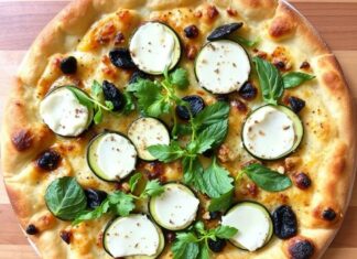 Пицца с цукини и козьим сыром: лёгкий выбор