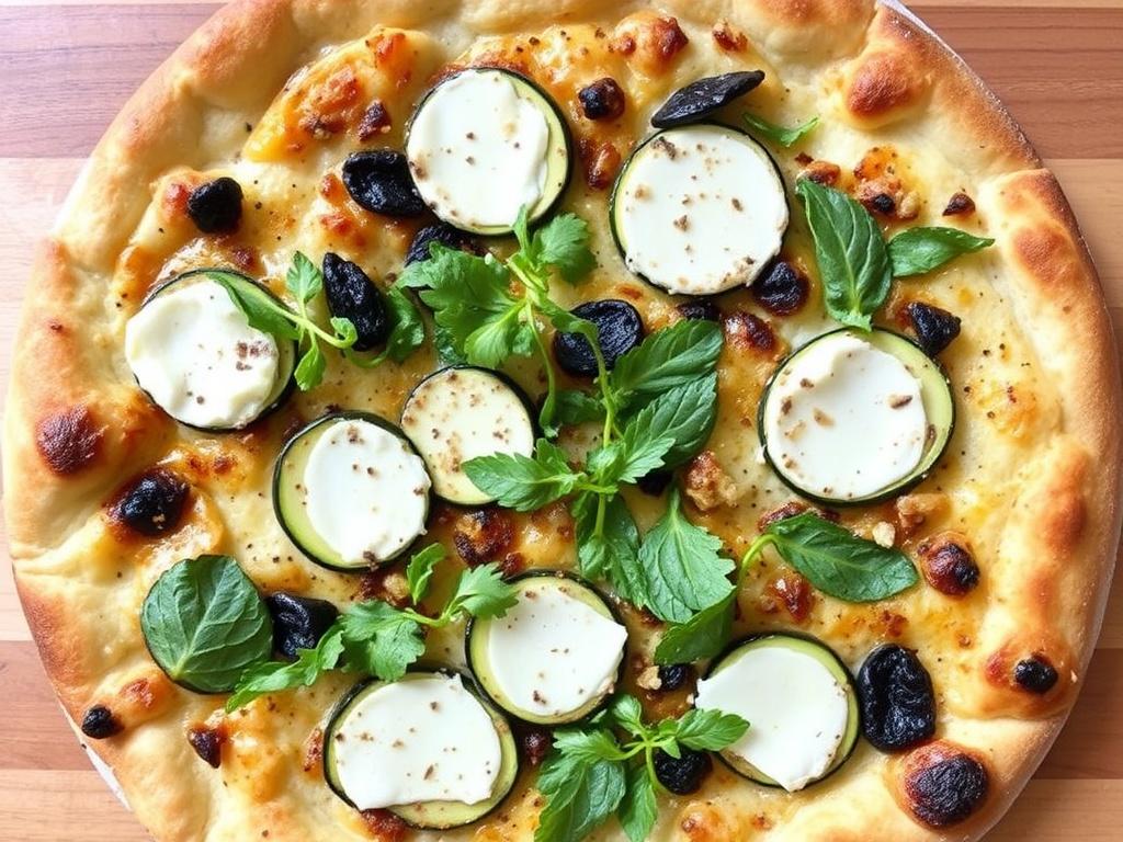 Пицца с цукини и козьим сыром: лёгкий выбор