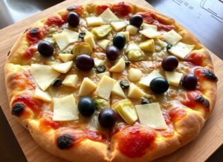 Пицца с артишоками, оливками и пармезаном: средиземноморская классика
