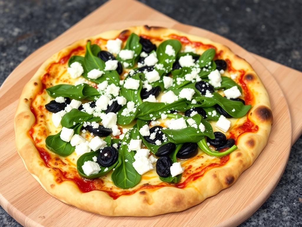 Пицца с мангольдом и фетой: зелёная магия под пламенем духовки