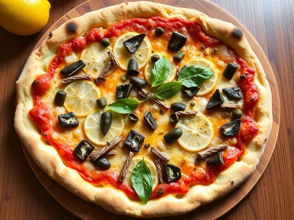 Пицца с анчоусами, каперсами и лимонным соком: неаполитанская классика в новом свете
