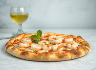 Пицца с лаймом и креветками: летний взрыв вкуса прямо в вашем духовом окне