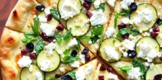 Пицца с цукини и фетой: лёгкость лета в каждом кусочке