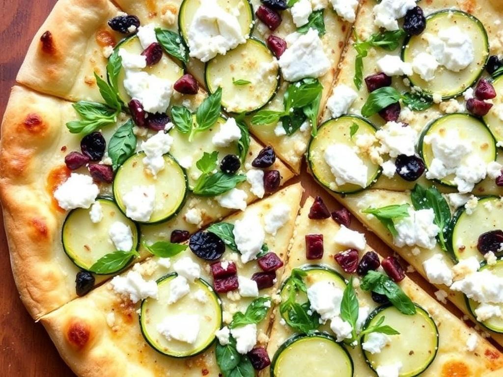 Пицца с цукини и фетой: лёгкость лета в каждом кусочке